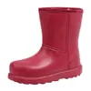 Botas de nieve para invierno, con propiedades antideslizantes, cálidas e impermeables; botas de lluvia para mujer; diseño integrado; adecuado para lavar el coche y uso en la cocina; forrado de forro polar para mayor calidez; forro grueso de algodón