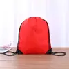 Mochila com Cordão de Poliéster para Eventos ao Ar Livre, com Bolso de Cordão, para Homens e Mulheres, Mochila Esportiva Impermeável com Logo Personalizado