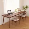 Escritorio de madera maciza pequeño apartamento uso doméstico adulto mesa larga moderno minimalista estudiante estudio escritorio de escritura dormitorio escritorio de computadora