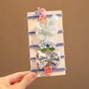Banda de goma para el cabello con flores de estilo coreano para niñas, linda banda para el cabello para niñas, cuerda para el cabello para bebés, cuerda elástica para el cabello
