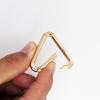 Gancho para Bolso con Hebilla Triangular de Aleación, Anilla Abierta Triangular, Gancho de Anilla de Resorte para Llaves de Metal, Aleación de Zinc para Bolsos