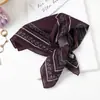 Lenço Xadrez com Bolinhas Vintage de Alta Qualidade Lenço Decorativo para Cabeça Lenço de Seda Novo Estilo Primavera e Verão