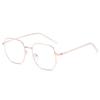 Armazón de Gafas Jamie 3584 Metal Estilo Artístico Graduación Anti-Luz Azul Ins Decorativo Irregular Gafas Sin Graduación