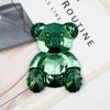 Soporte geométrico para teléfono móvil con diseño de oso 3D de diamante creativo, adhesivo en la parte trasera para Apple, Xiaomi y Huawei.