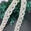 Encaje de Algodón Textil para el Hogar Decoración de Falda Blanco Liso Encaje de Algodón Accesorios de Ropa DIY Fabricante de Encaje de Algodón Venta al por Mayor