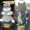 Caja de Pañuelos para Coche Transfronteriza Personalizada, Caja de Pañuelos y Papelera Creativa y Linda Dos en Uno para Interiores de Coche