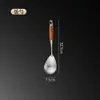 Olla de Cocina para el Hogar Espátula de Acero Inoxidable 304 Espátula de Madera de Peral Cuchara para Sopa Colador Juego de Espátulas de Cocina Cuchara para Freír