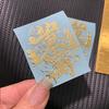 Calcomanías Metálicas en la Parte Trasera de la Funda del Teléfono Móvil con Logotipo Dorado Pegamento de Cristal DIY Hecho a Mano Joyería DIY