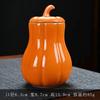 Creativo Calabaza de Halloween Cerámica Mini Tarro de Té Almacenamiento Sellado Polvo Fragante Polvo Medicinal Vaso para Vela Contenedor de Aromaterapia
