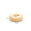 Luz de Noche Táctil de Madera DIY Base Acrílica Luminosa Luz de Noche de Madera de Caucho Base Luminosa LED Modelo de Carga