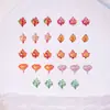 Accesorios populares transfronterizos para decoración de uñas de hoja de arce, pequeños accesorios de resina para manualidades DIY, aretes, pinzas para el cabello, decoraciones de uñas ponibles y pedrería
