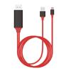 Cabo Tipo C para HDTV Cabo de Tela 4K Recarregável USB-C Cabo de Conversão HDTV Laptop Conectado à Projeção