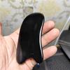 Placa cuadrada negra con flor de 5 mm pieza raspadora Flor Negra cuerno raspador boca única arco cuerno negro africano plano 11x5cm