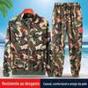 Primavera e Outono alta elasticidade novas roupas de trabalho terno resistente a manchas respirável casual sportswear homens e mulheres mesmo estilo oficina de fábrica