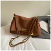 Bolsa de Hombro Grande Estilo Coreano para Mujer 2026 Nueva Textura de Otoño Cadena Hombro Único Bolsa para el Trabajo Bolso Cruzado Retro