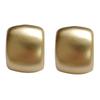 Aretes de metal mate elegantes europeos y americanos de aguja de plata S925, aretes retro de nicho simples, aretes geométricos pequeños 1646