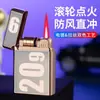 Encendedor Electrónico de Inducción Roller 2099 con Batería Llama Roja Encendedor Regalo Creativo de Personalidad para Novio
