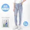 Pantalones impermeables desechables engrosados en el pie impermeables para exteriores con pie de plástico conjunto de pantalones de lluvia para lluvia rafting área de juegos pantalones de lluvia