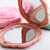 Espejo Pequeño Plegable de Flor de Rosa con Tapa abatible Portátil Espejo de Doble Cara Plegable Espejo de Maquillaje Portátil Fabricante