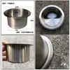 Silla de Masaje Ashtray para RV y Yates Portavasos Multifuncional para Sofá Sofá Portavasos de Aluminio Vela Portavasos de Metal Acero Inoxidable