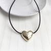 Fiebre de blogger coreana ellepeut amor collar de cuerda simple estilo frío cadena para la clavícula ajustable