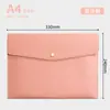 Bolsa de Arquivo A4 Personalizada Grande de Couro para Negócios Escritório Bolsa para Documentos Bolsa para Armazenamento de Contratos e Recibos Pode Ser Impressa com Logo em Cores