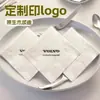 Pedido Mínimo de 5 Cajas de Servilletas Impresas para Restaurantes para Llevar, Personalizables con Logo, Papel de Tejido Cuadrado Desechable para Hoteles, Uso Comercial