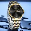 Reloj para Hombre Lige/Lige Sencillo y Moderno Doble Calendario Resistente al Agua Reloj de Cuarzo Reloj de Negocios