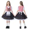 Disfraz nuevo alemán para padres e hijos de Oktoberfest Vestido Dirndl Atuendo para actuación en festival bávaro