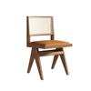 Silla Nórdica de Madera Maciza y Ratán Estilo Chino Nuevo Estilo Tronco Silla con Respaldo Silla de Oficina para Sala de Estar Silla de Comedor para el Hogar