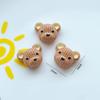 Galletas de oso de dibujos animados resina diy joyería funda de teléfono móvil taza de gárgaras para refrigerador parche pasador de pelo accesorios para el cabello material venta al por mayor