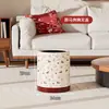 Papelera festiva muy atractiva para uso doméstico, modelo nuevo para sala de estar y dormitorio, con tapa y mecanismo de pedal, apta para baño y cocina, papelera de gran capacidad