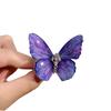 Pinza para el Cabello Morada Mariposa Super Hada Retro de Gama Alta Pinza Lateral Moda Pinza de Pico de Pato Dulce Acrílico Venta al por Mayor Antiguo