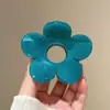 Pinza de garra estilo coreano, con ambiente otoñal, color amarillo ganso, lunares de fresa, para recogidos, accesorio para el cabello versátil y elegante