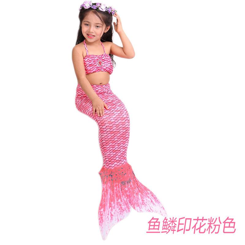 鱼鳞印花粉色01