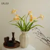 Flor Artificial Iris PU Estilo Pintura al Óleo Francesa Material de Flor para Boda Decoración de Boda Muebles para el Hogar Flor Falsa Flor de Iris