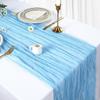 Camino de Mesa de Crepé Mantel Hilo Bali Decoración Fiesta de Bodas Decoración de Bodas Transfronteriza Gasa con Pliegue Twist Europeo y Americano