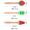 Raspador de Silicona Serie Frutas Espátula para Crema de Pasteles Raspador de Pasteles Herramienta de Cocina de Grado Alimenticio para Hornear