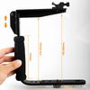 SLR câmera dupla em forma de L flash lâmpada de fotografia sapato quente bilateral suporte em forma de L lâmpada de fotografia LED L quadro de apoio