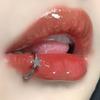 Anillo de hebilla de tarjeta de uñas de labio de estrella de cinco puntas en forma de corazón de acero inoxidable nuevo transfronterizo sin anillo joya de perforación para chica popular