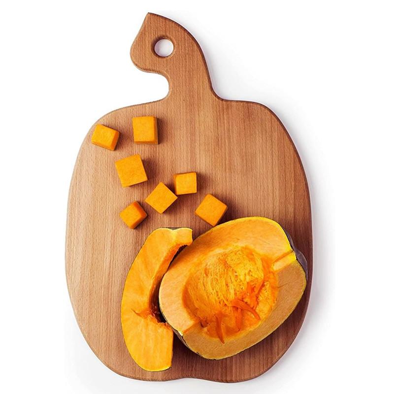 日式榉木菜板创意带手柄苹果菜板木制芝士奶酪板厨房披萨板面包板