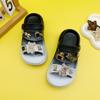 Nuevas Explosiones Dibujos Animados Oso Diamante Dorado Pantuflas Padre-Hijo Moda Versátil Planas para Niños y Niñas Sandalias Suaves Antideslizantes