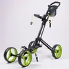 Carro para Bolsa de Golf, Carrito para Bolsa de Golf, Carrito de Aleación de Aluminio de Empuje Manual, Carrito de Golf Juvenil, Carrito de Golf Plegable, Otros