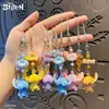 Llavero Auténtico de Stitch Compañero Juguetón Llavero de Pareja de Personaje Pequeño de Dibujos Animados Lindos Colgante para Bolso de Figura Adorable