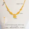 Colar Pulseira Gelo Riqueza Cintilante Ouro Brilhante 24K Nova Pulseira Versátil Chinesa para Mulheres