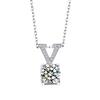 Pingente de Moissanita Colar de Diamantes Feminino Pingente de Diamante Cor D Fl Net Pingente de Moissanita Diamante Conceitual Caneta