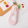 Meias invisíveis de silicone finas antiderrapantes respiráveis sem salto, meias de renda com ondas de água para mulheres, cor sólida, verão