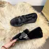 Zapatos de algodón mullido para mujer, de suela plana, estilo nuevo para usar al aire libre, otoño e invierno, cálidos, de aspecto de hada, 2026, forrados de felpa, sin cordones