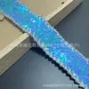 4.1cm elástico lentejuela hecho a mano DIY lentejuela tocado de danza borde de tela banda elástica brillante accesorio de ropa encaje