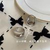 Aretes de Aro Ovalados Huecos para Mujer, Moda Retro, Elegantes y Versátiles, Nuevos Pendientes de Clip de Moda, Accesorios Creativos para Orejas